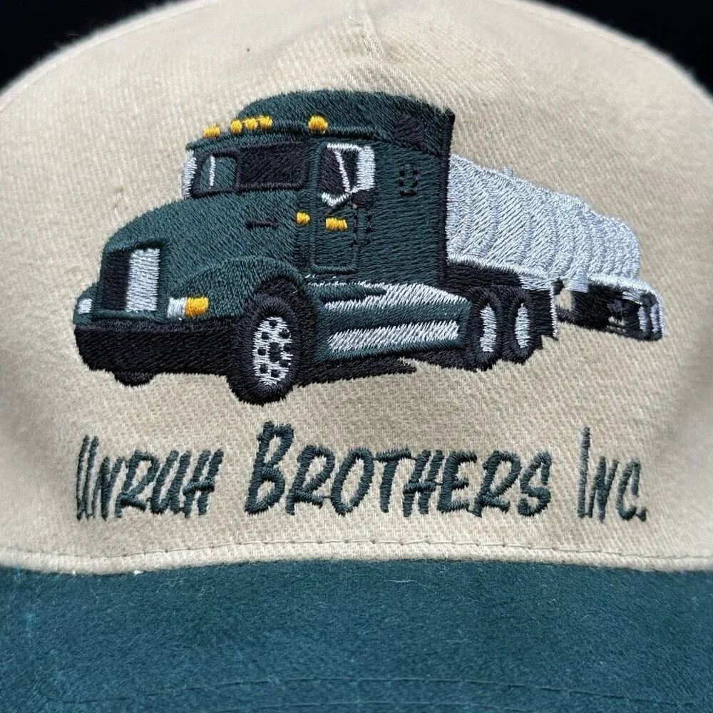 Unruh Brothers Inc Truckers Hat Cap Performix High Plains Green Tan Embroidered
